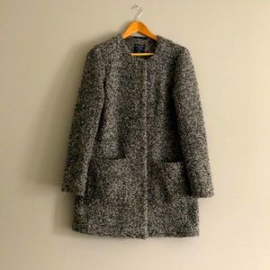 Abercrombie & Fitch Collarless Coat M
